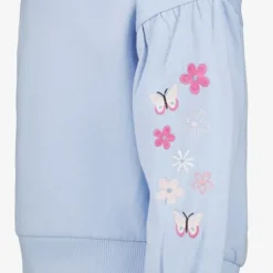 TwoDay Meisjes sweater met vlinders ijsblauw