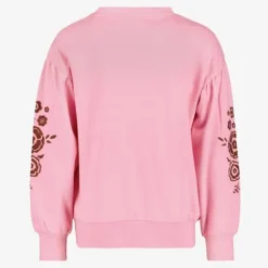 TwoDay Meisjes sweater roze met bloemen Outlet