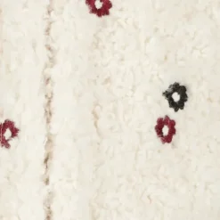 TwoDay Meisjes teddy gilet met bloemetjes wit Online