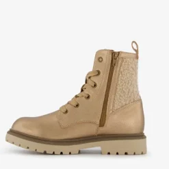 Blue Box Meisjes teddy veterboots beige Online