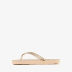 Scapino Meisjes teenslippers met glitters geel goud Discount