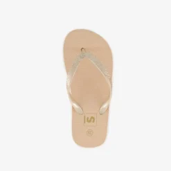 Scapino Meisjes teenslippers met glitters geel goud Discount