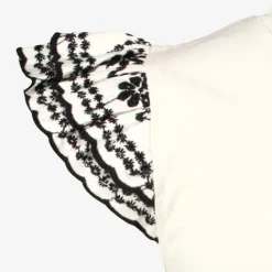 TwoDay Meisjes top met vlindermouwtjes wit Best