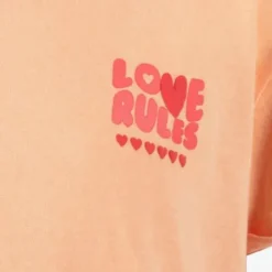 TwoDay Meisjes T-shirt met backprint zalmroze Outlet