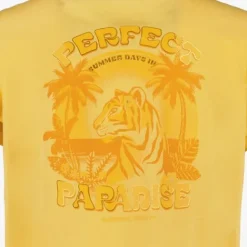 TwoDay Meisjes T-shirt met backprint geel Outlet