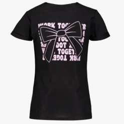 TwoDay Meisjes T-shirt met backprint zwart New