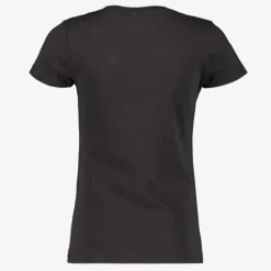 TwoDay Meisjes T-shirt met bloemetjes hart zwart Discount