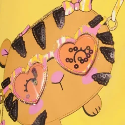 TwoDay Meisjes T-shirt met kat geel Online