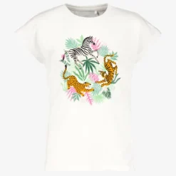Name it Meisjes T-shirt met opdruk wit Outlet