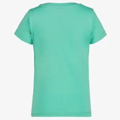 TwoDay Meisjes T-shirt met panter blauw groen