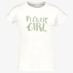 Name it Meisjes T-shirt met tekstopdruk wit Online