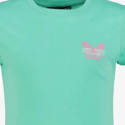 TwoDay Meisjes T-shirt met vlinder blauw
