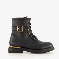 Blue Box Meisjes veterboots met gesp zwart Online