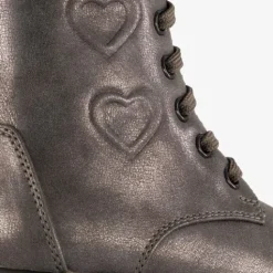 Blue Box Meisjes veterboots met hartjes zilver New