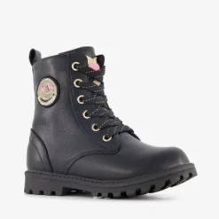 Blue Box Meisjes veterboots met smiley zwart Clearance