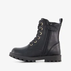 Blue Box Meisjes veterboots met smiley zwart Clearance
