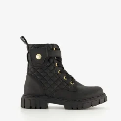 Blue Box Meisjes veterboots met tasje zwart Clearance