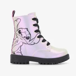 Lilo & Stitch Meisjes veterboots zilver roze Best