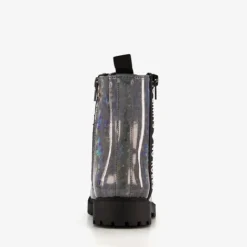 Blue Box Meisjes veterboots zwart met glitters Sale