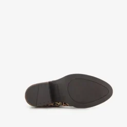 Blue Box Meisjes western laarzen met panterprint beige New