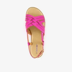 Blue Box Metallic dames sandalen fuchsia roze Online