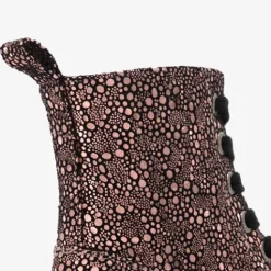 Blue Box Metallic meisjes veterboots met stipjes Best