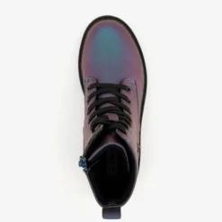 Blue Box Metallic meisjes veterboots petrol Best