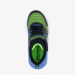 Skechers Microspec Max jongens sneakers met airzool blauw groen