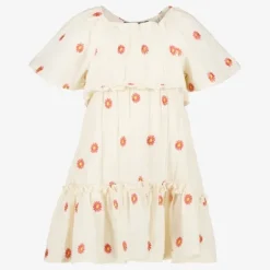 TwoDay Mousseline meisjes jurk met bloemetjes Best