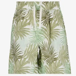 Name it jongens short met botanische print groen Clearance