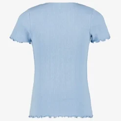 Name it meisjes T-shirt met ruches ijsblauw New