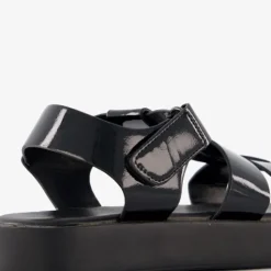 Only Shoes dames lak vissers sandalen zwart Online