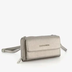 Renato Lucci Portemonnee tasje zilverkleurig Best