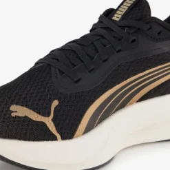 Puma Pounce Lite dames hardloopschoenen zwart goud Hot
