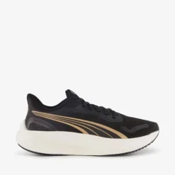 Puma Pounce Lite dames hardloopschoenen zwart goud Hot