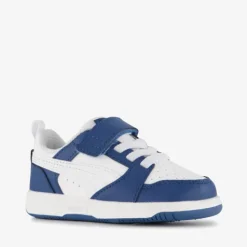 Puma Rebound V6 LO jongens sneakers wit blauw