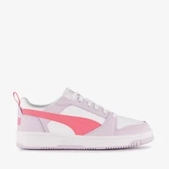 Puma Rebound V6 LO meisjes sneakers paars roze Clearance