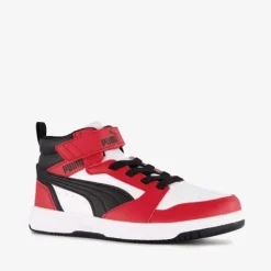 Puma Rebound V6 Mid jongens sneakers rood zwart Sale
