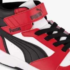 Puma Rebound V6 Mid jongens sneakers rood zwart Sale