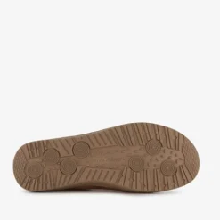 Skechers Relaxed Fit leren heren sloffen bruin Discount