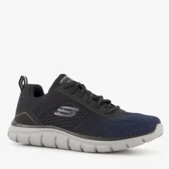 Skechers Ripkent heren sneakers blauw zwart Clearance