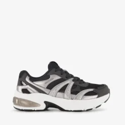 Skechers Shadow Stellar 90 dames sneakers zwart zilver Clearance