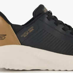 Skechers Slip-ins: BOBS Sport Squad heren sneakers zwart goud Sale