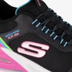 Skechers Slip-ins: Microspec Max meisjes sneakers zwart roze Outlet