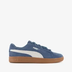 Puma Smash 3.0 leren dames sneakers blauw Clearance