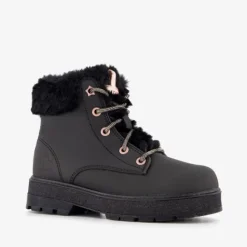 Skechers Street Glitz gevoerde veterboots zwart Sale