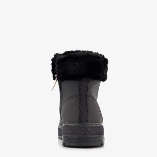 Skechers Street Glitz gevoerde veterboots zwart Sale