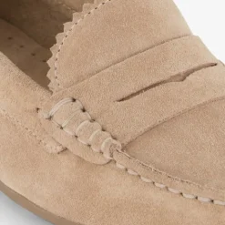 Hush Puppies Suède dames mocassins beige