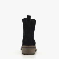 Hush Puppies Suede dames enkellaarsjes zwart New