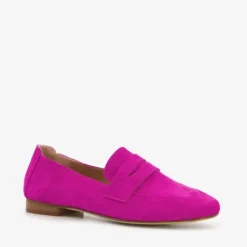 Hush Puppies Suede dames loafers fuchsia roze Sale